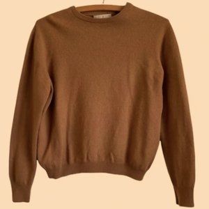 Vintage 1950s Jantzen Camel Brown Wool Sweater